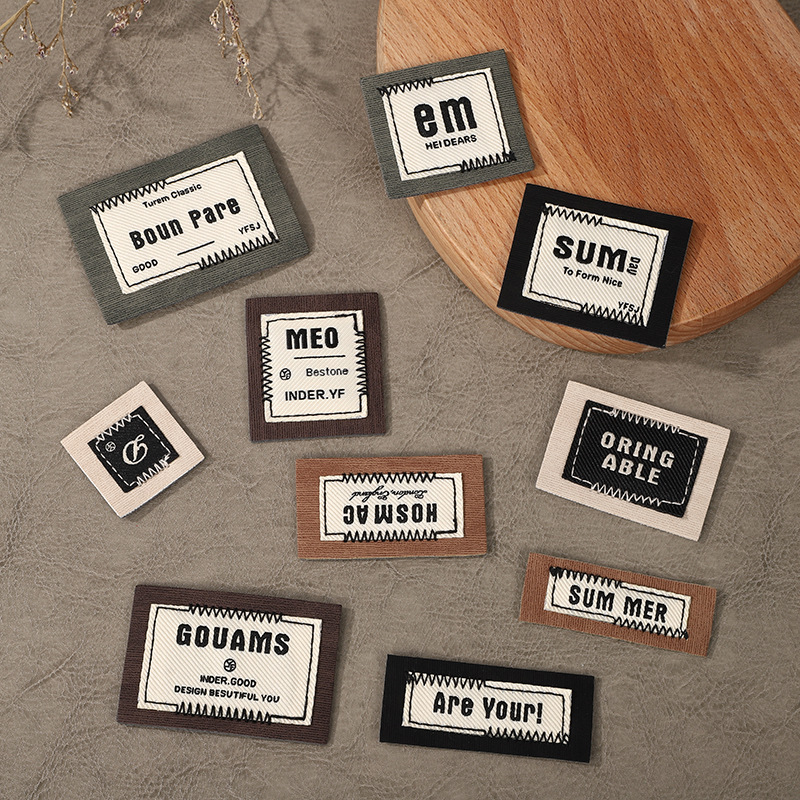 Streetwear Brand Label - 5 PCS Streetwear Screen Printed Woven