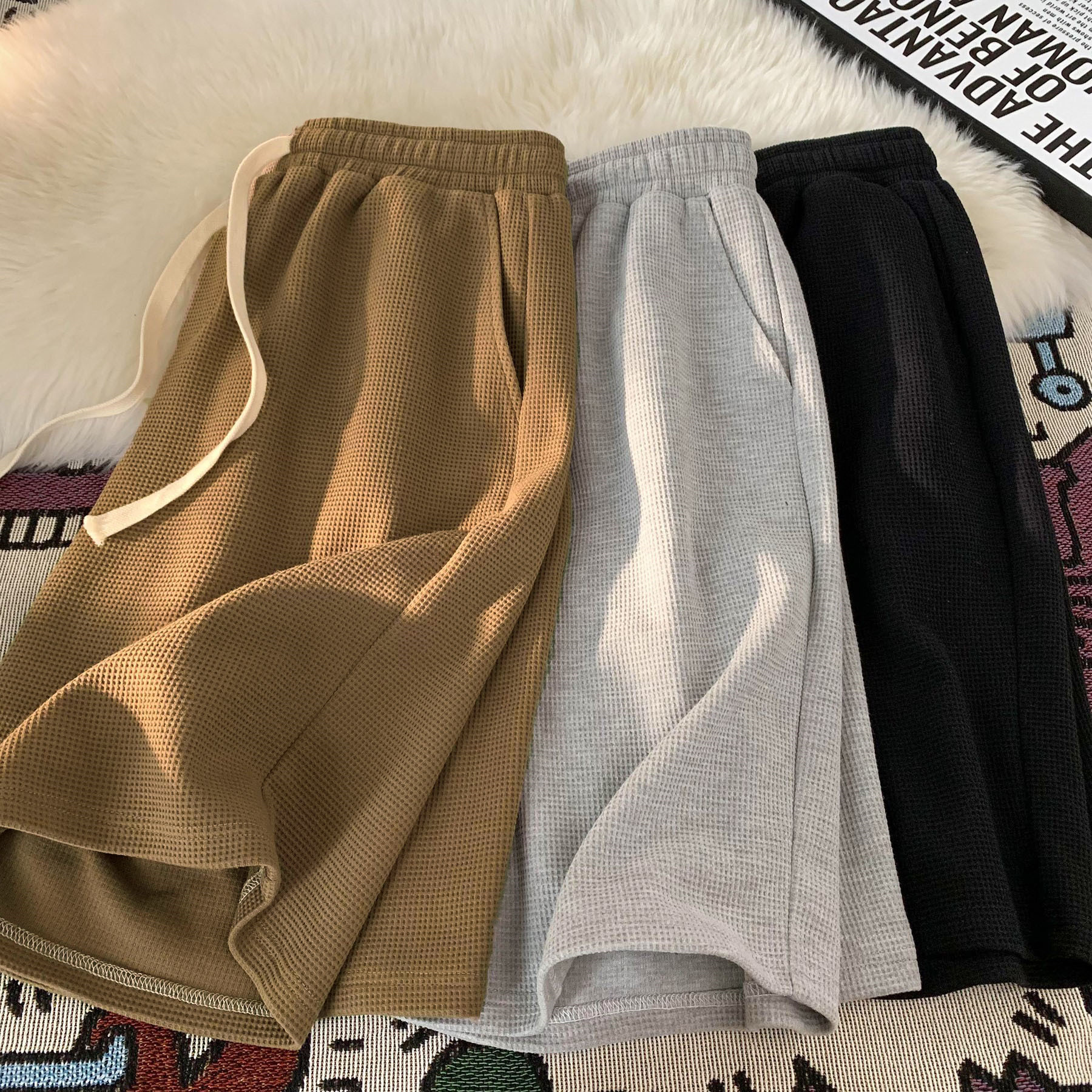 Fear Of God Essential - Korean Style Walf Checks Shorts For
