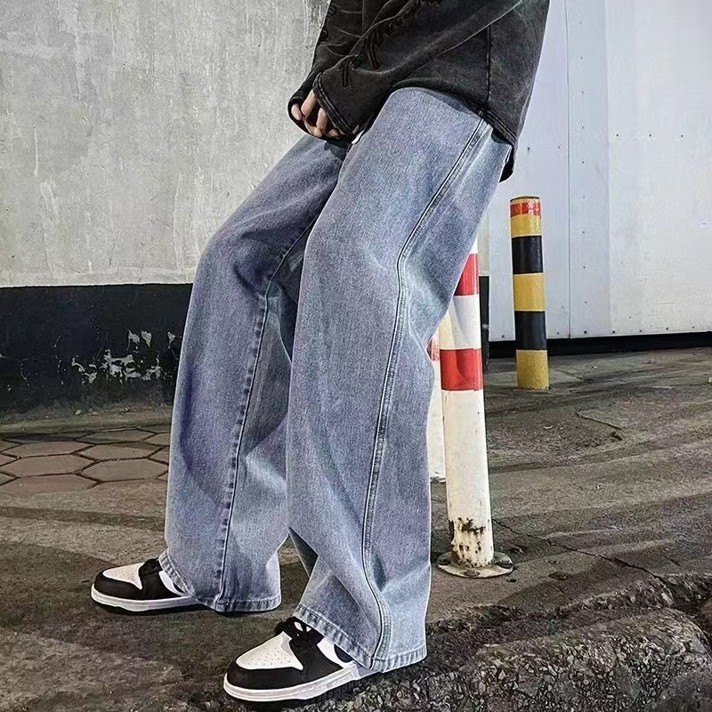 Streetwear Brand Pants - 2023New Streetwear Loose Jeans Men Korean