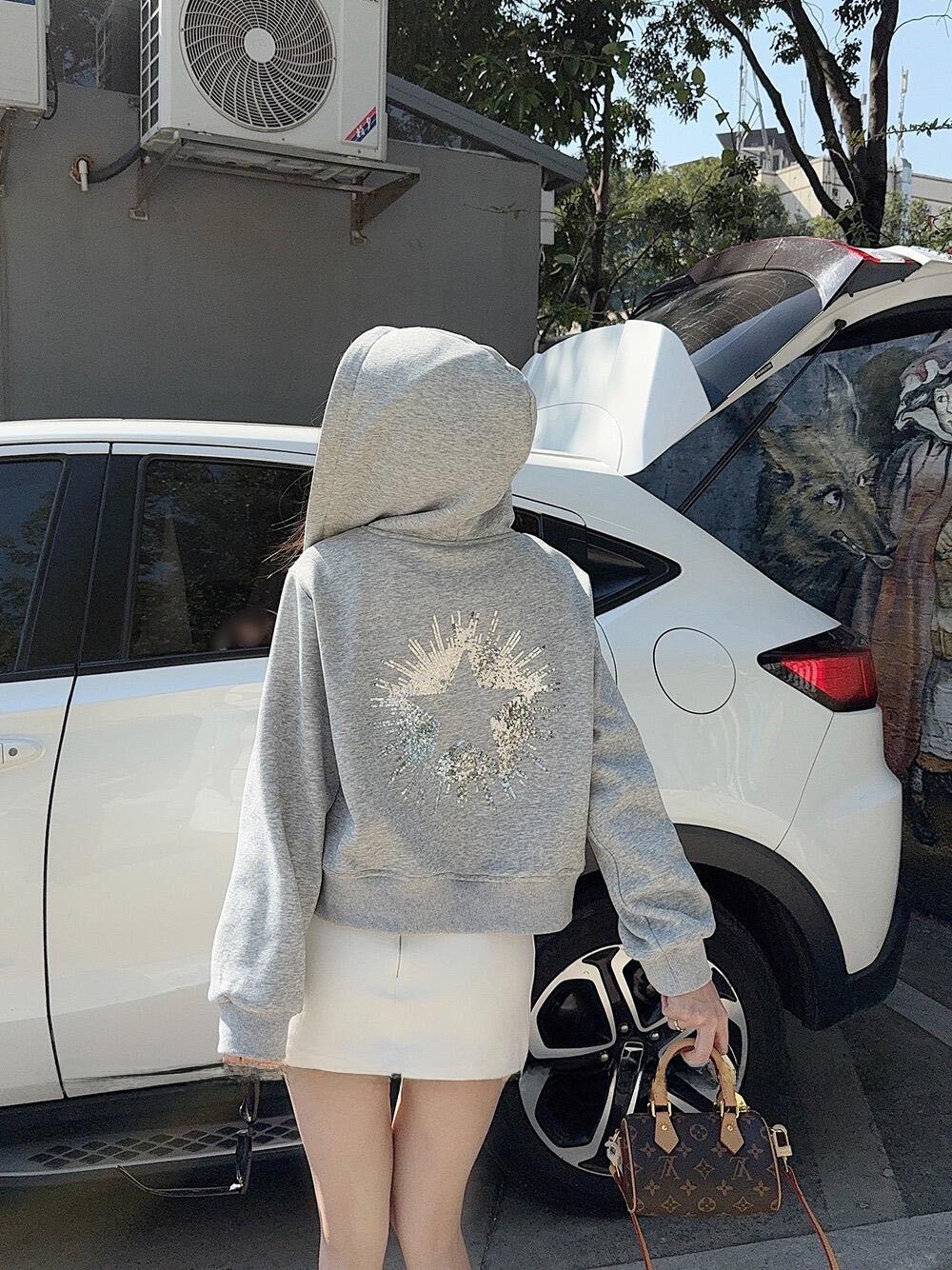 Streetwear Brand Hoodies - Silver Stream Meteor American Style Five-Pointed