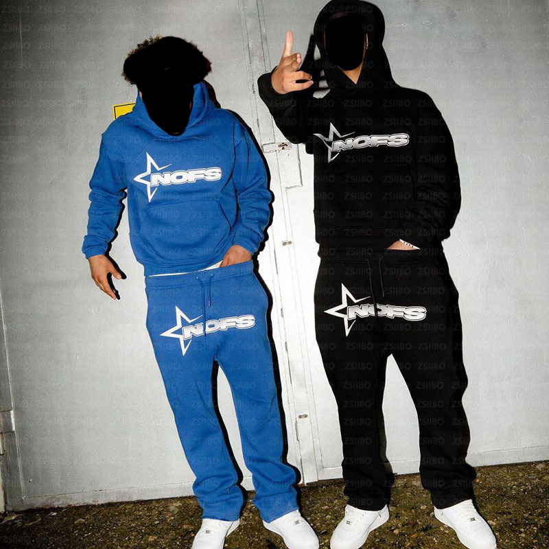 Streetwear Brand Pants - NOFS Letter Embroidery Fashion Brand Loose