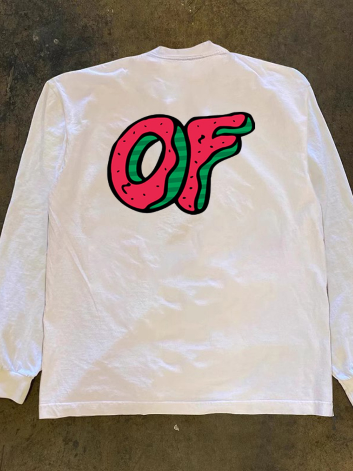 Streetwear Brand Label - Loose Fit Cotton Long Sve T-irt