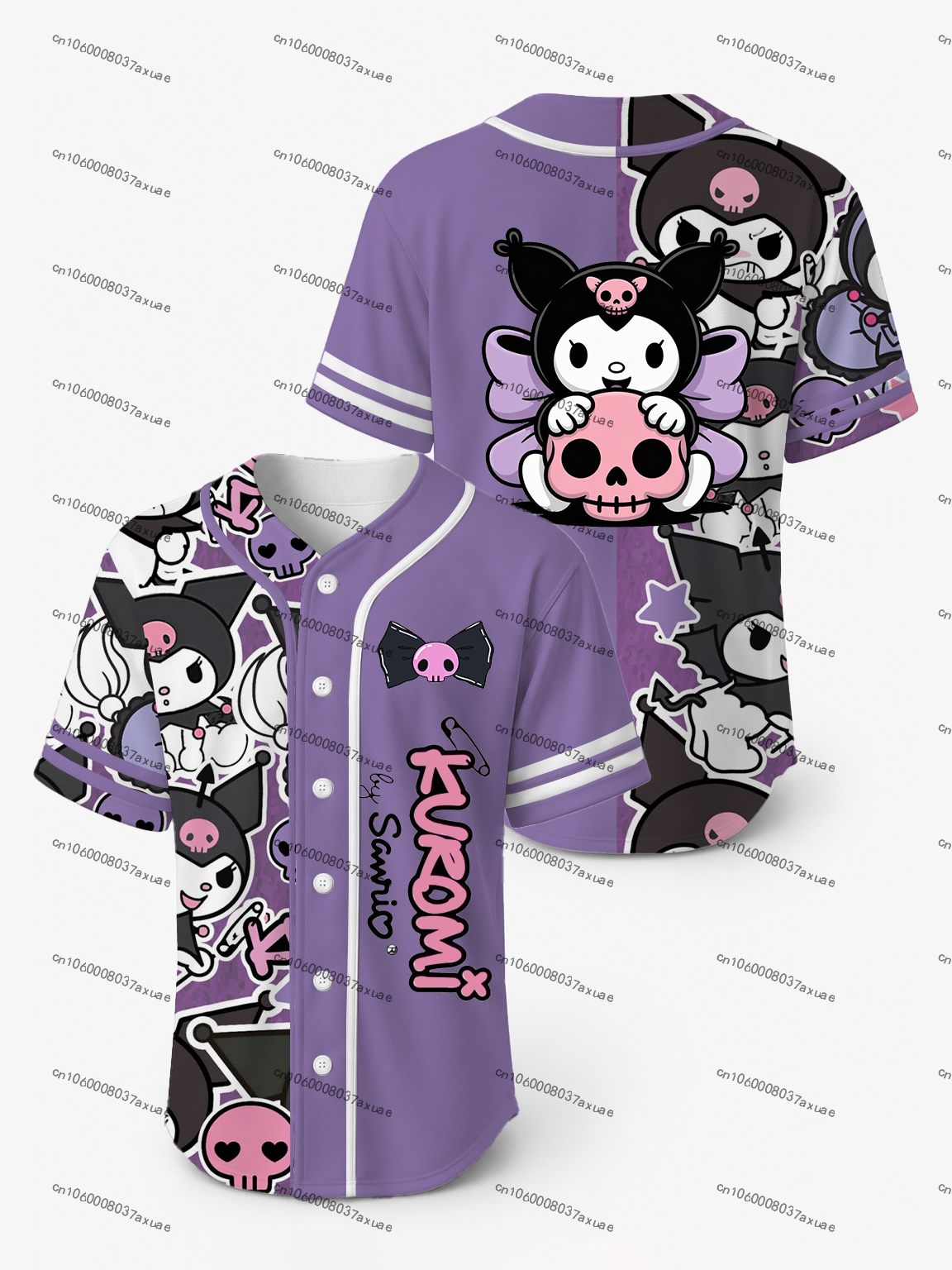 Women's Sanrio Kuromi Baseball - Streetwear Brand Aesthetic avaliação e preço