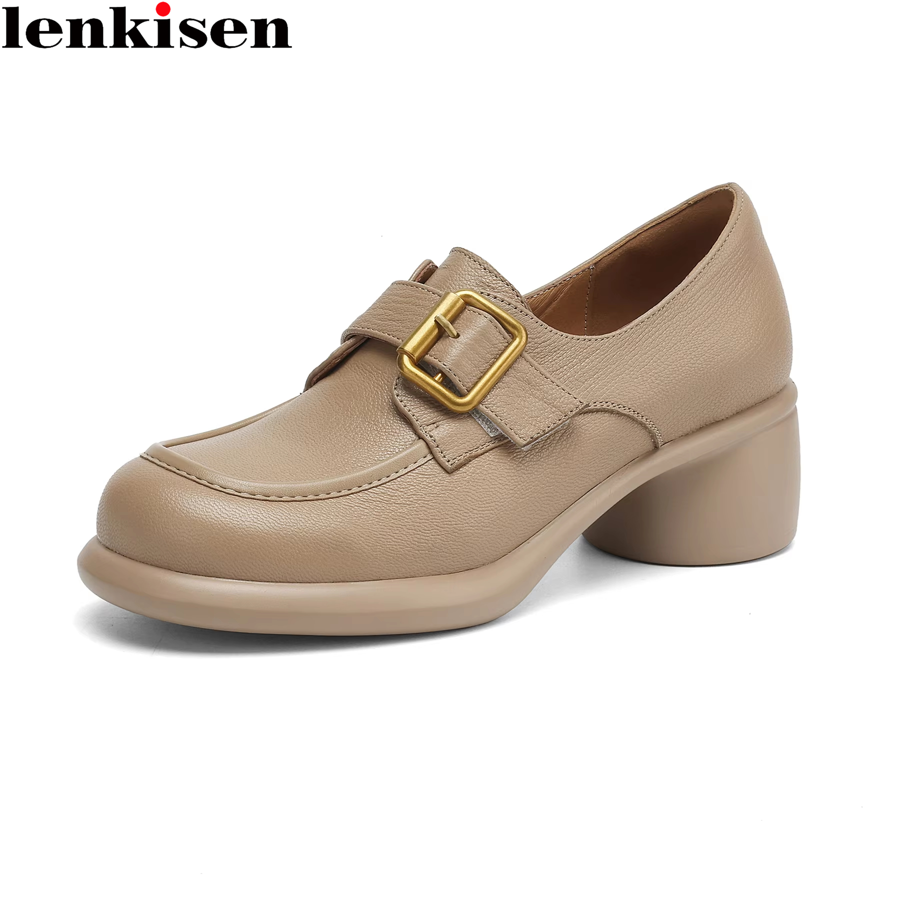 Lenkisen Sheep Leather Round T - Streetwear Brand Belts avaliação e preço