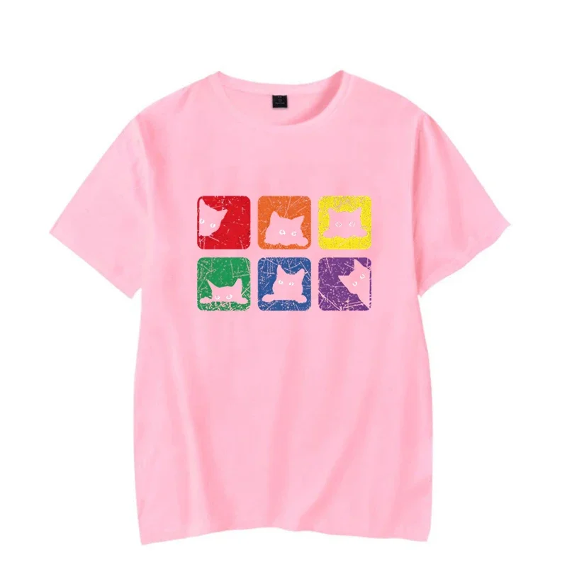 Short Sleeve Tees Men's T-shir - Streetwear Brand Cat avaliação e preço