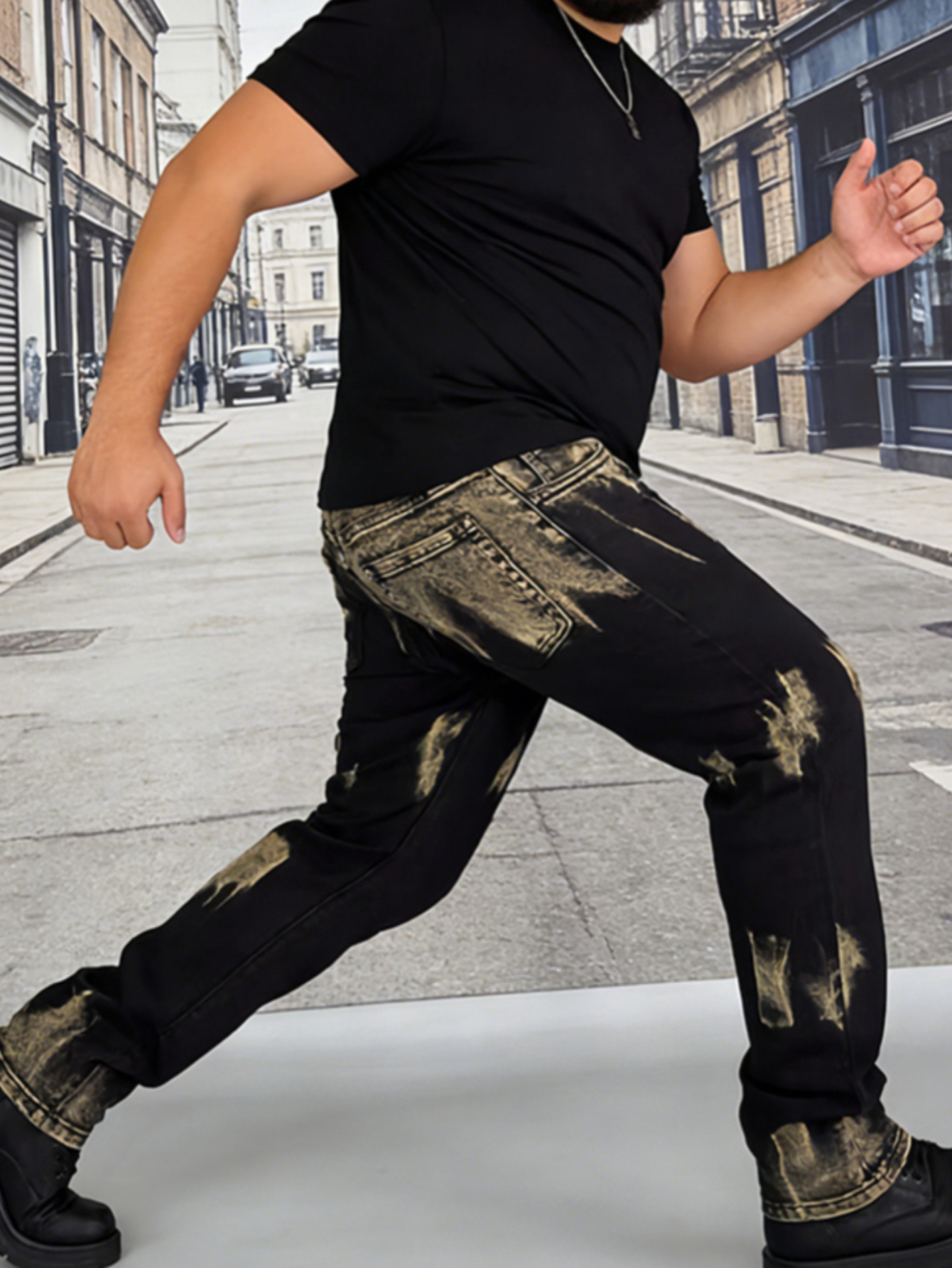 Men's jeans, trendy streetwear - Streetwear Brand Pants avaliação e preço