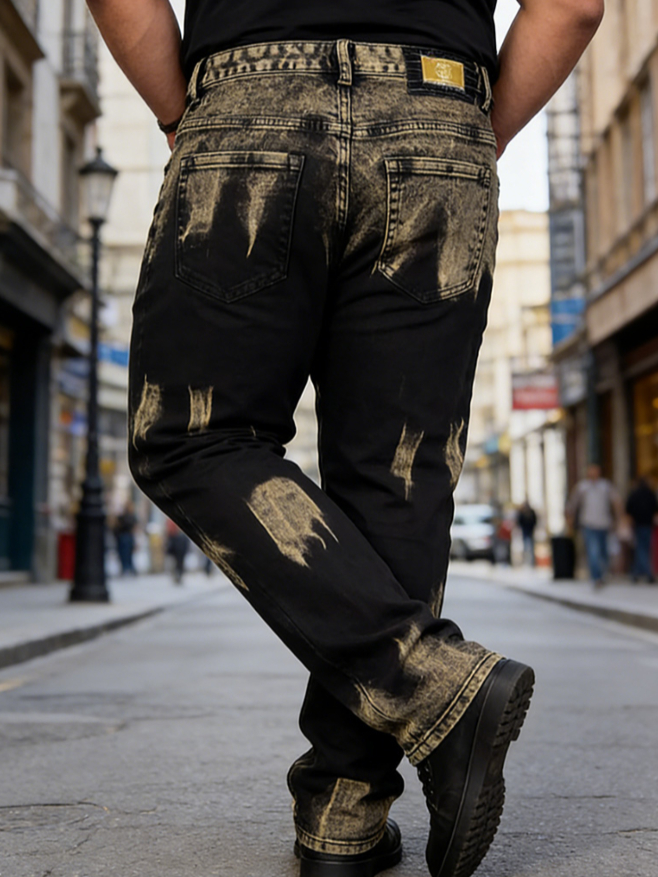 Men's jeans, trendy streetwear - Streetwear Brand Pants avaliação e preço