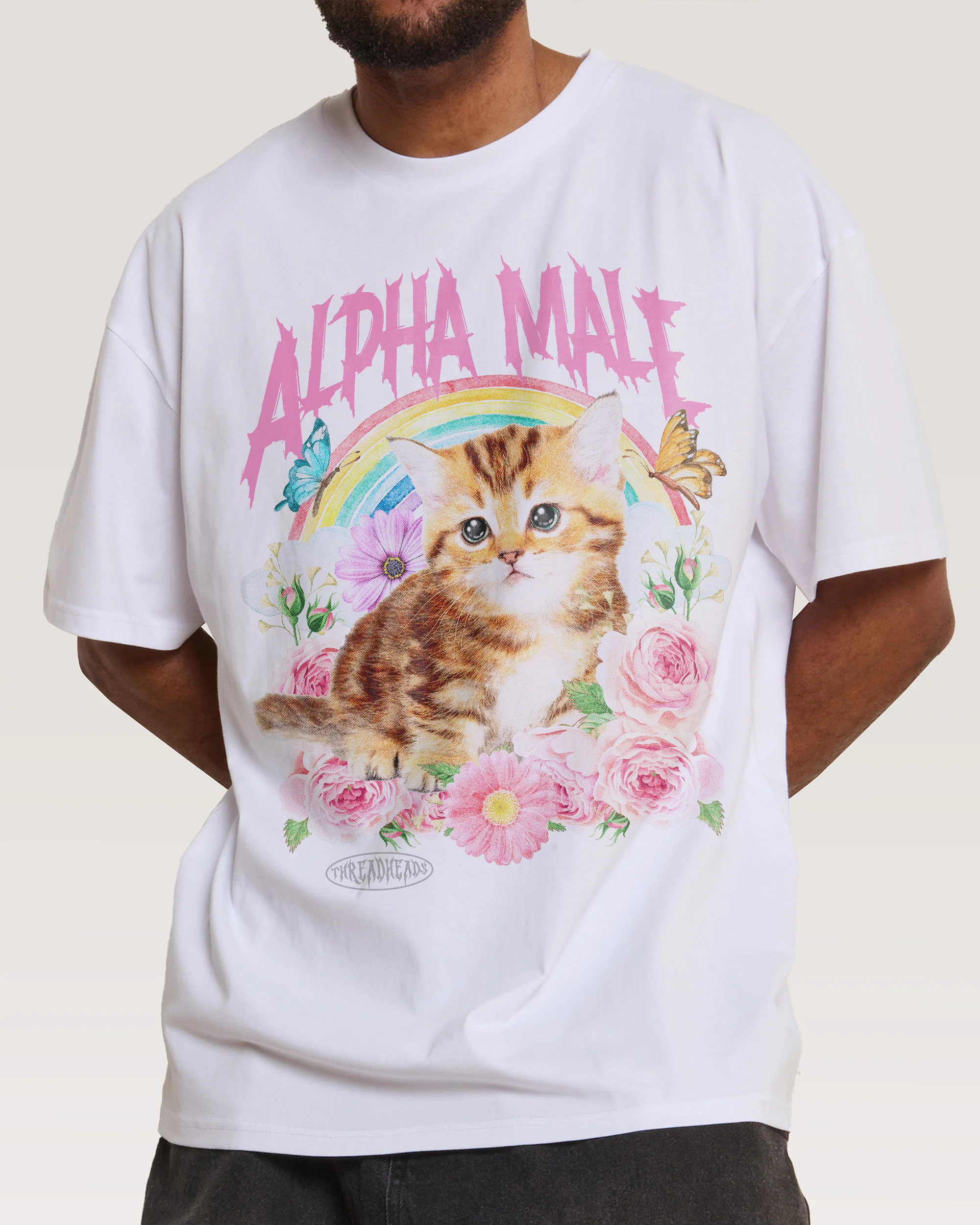 Alpha Male Fun Cute Cat Illust - Streetwear Brand Cat avaliação e preço