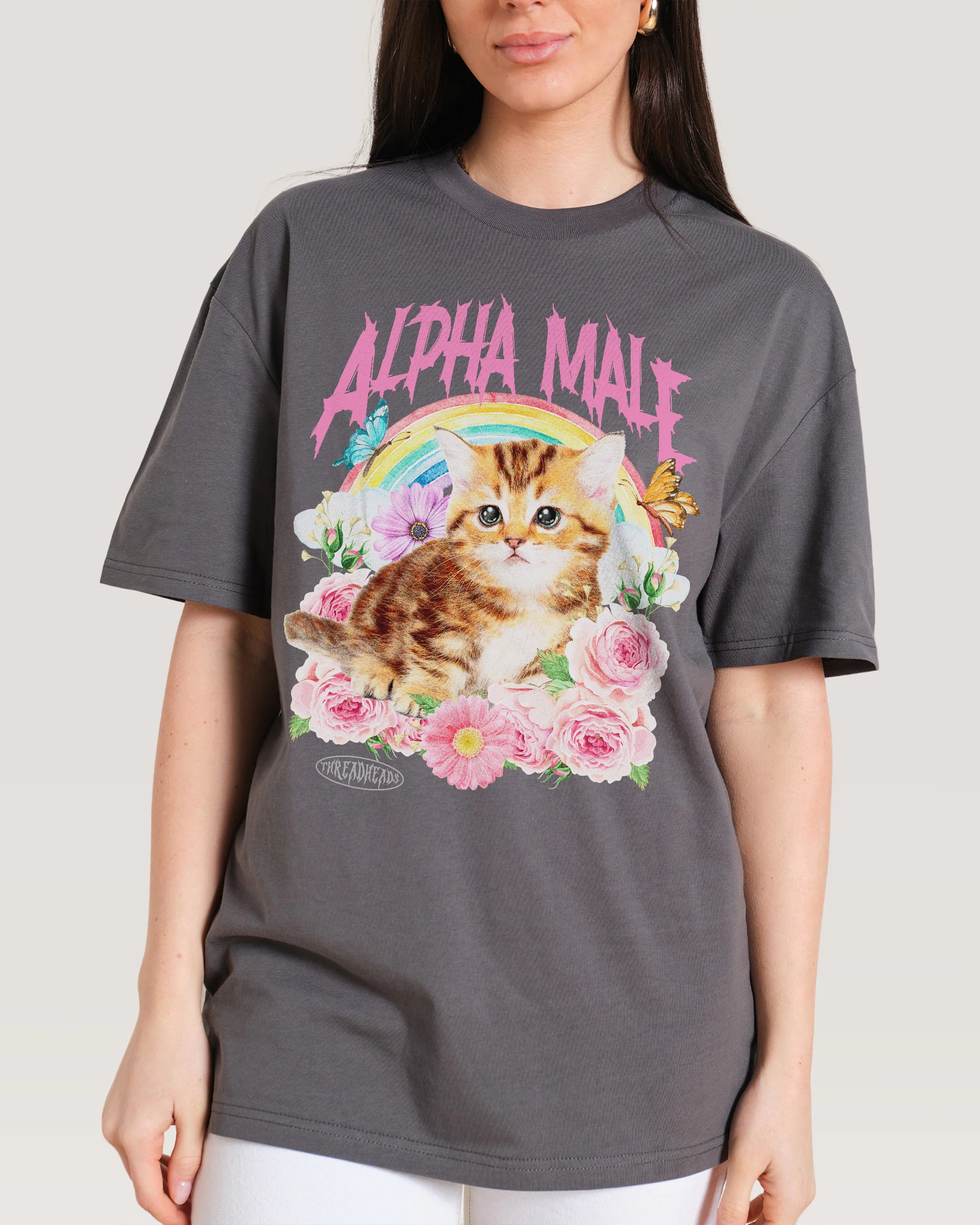 Alpha Male Fun Cute Cat Illust - Streetwear Brand Cat avaliação e preço