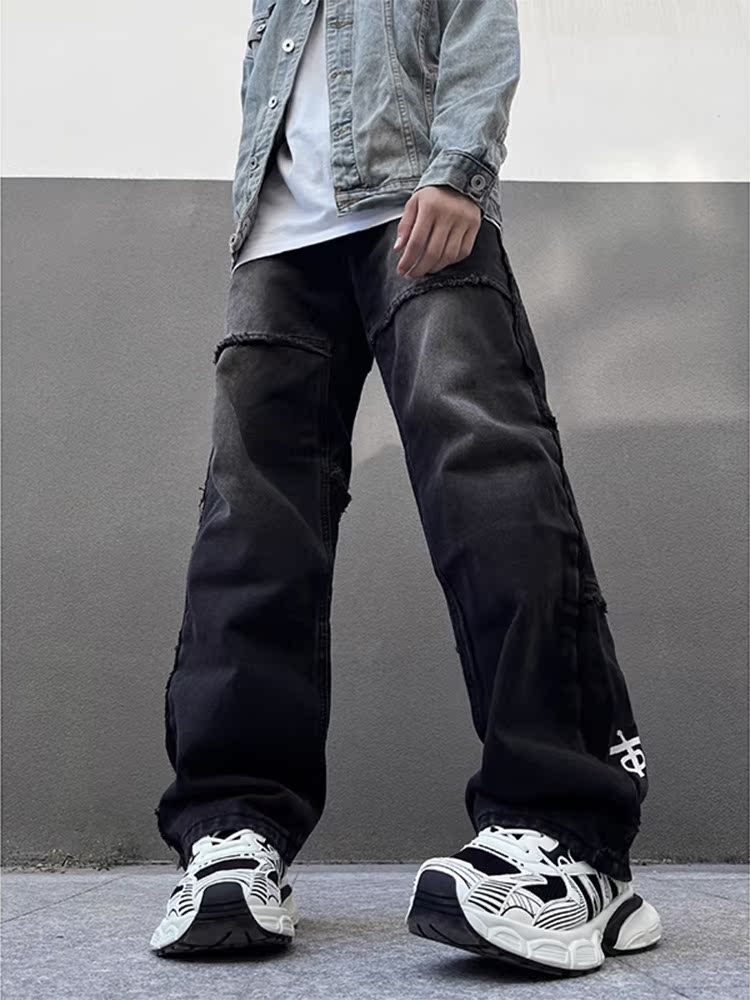 American Vibe Print Men's Jean - Streetwear Brand Pants avaliação e preço