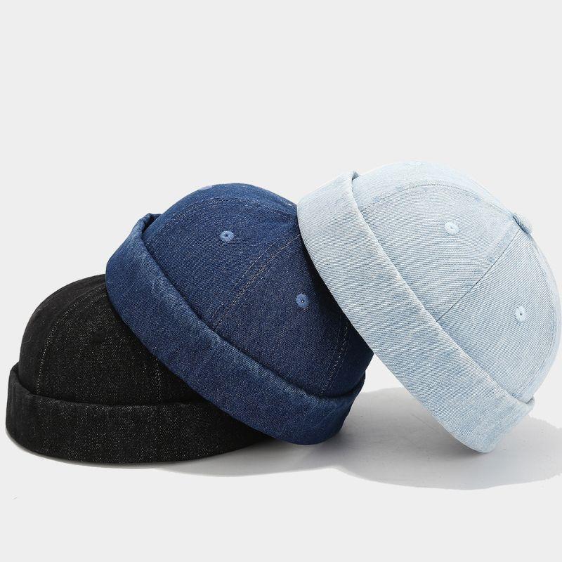 Unisex Denim Beanie Hats Dome  - Streetwear Brand Beanie avaliação e preço