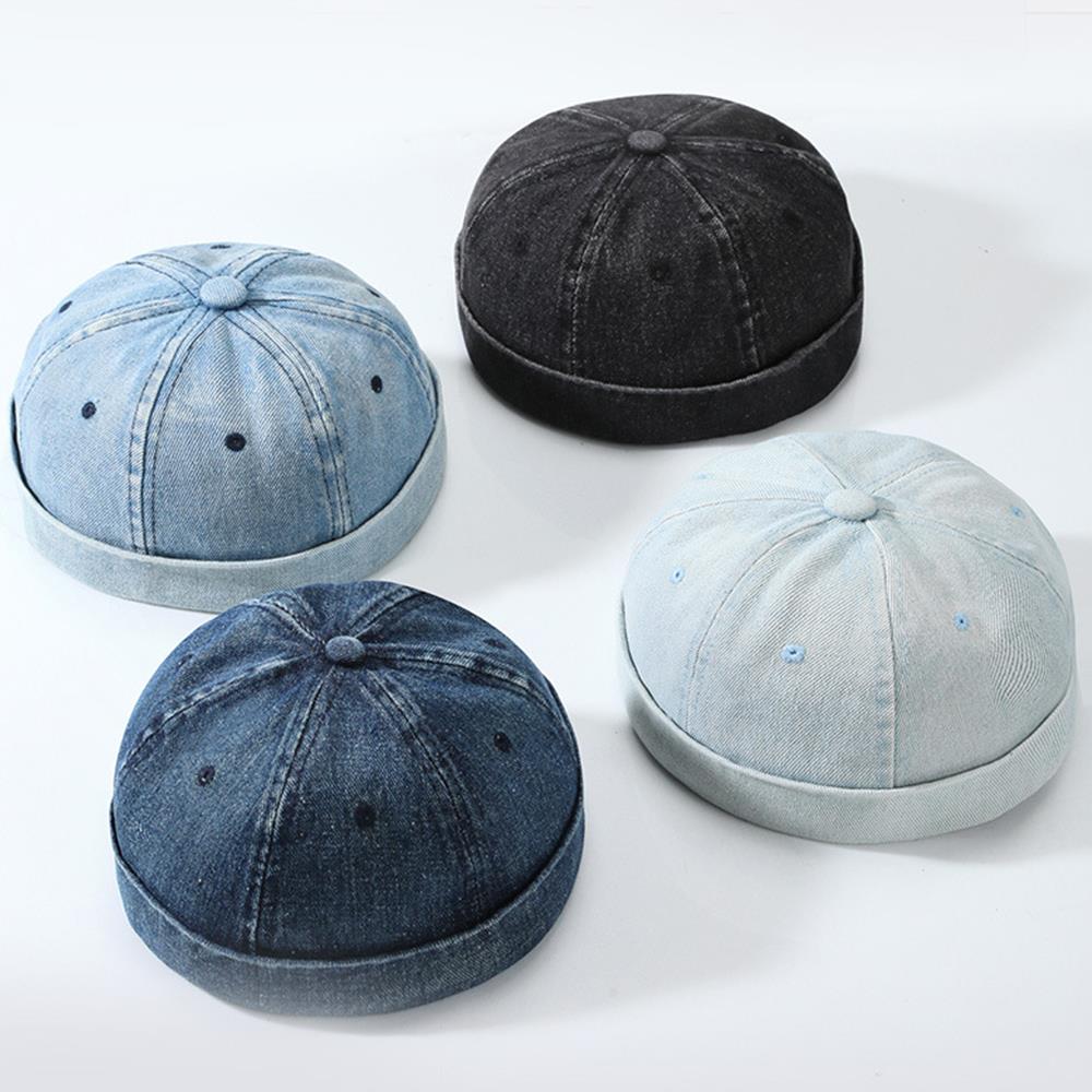 Unisex Denim Beanie Hats Dome  - Streetwear Brand Beanie avaliação e preço