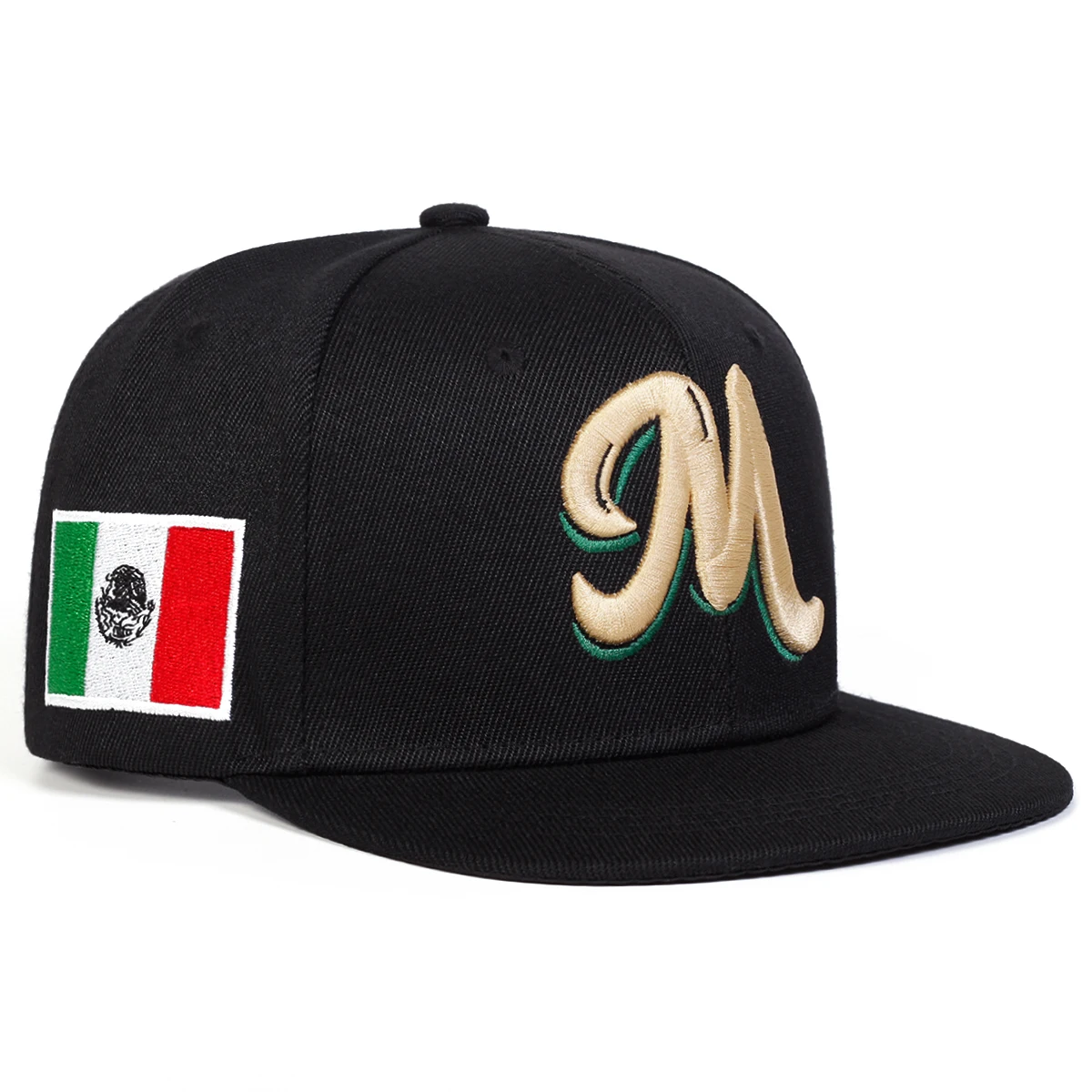M Letter Embroidered Snapback  - Streetwear Brand Beanie avaliação e preço