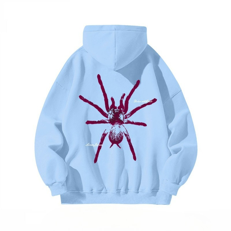 Baggy Man Hoodies Leisure Spid - Streetwear Brand Aesthetic avaliação e preço