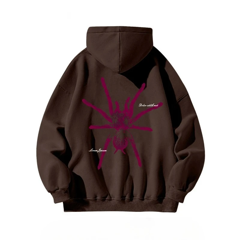 Baggy Man Hoodies Leisure Spid - Streetwear Brand Aesthetic avaliação e preço