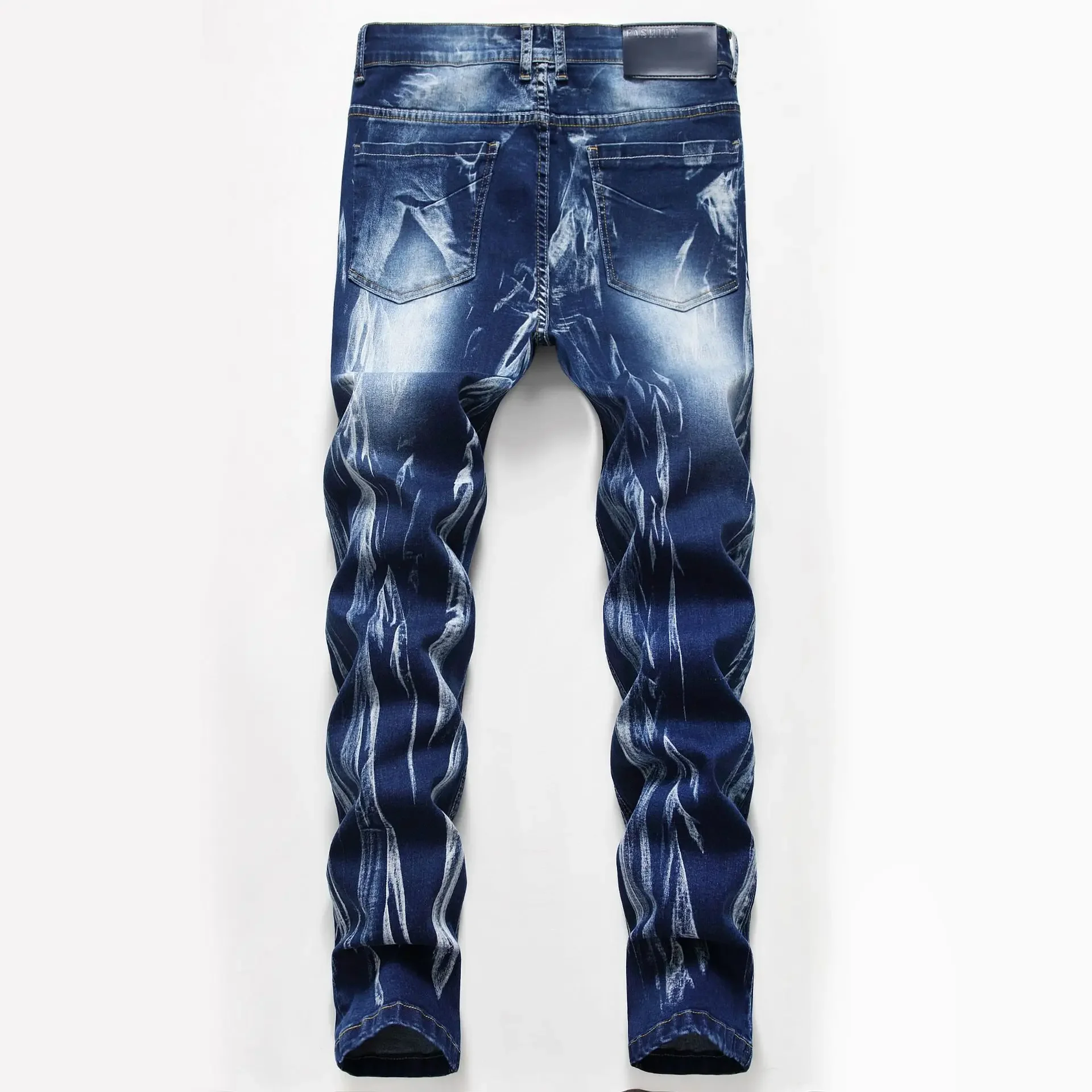 Fashion Print Men's Elasticity - Streetwear Brand Pants avaliação e preço