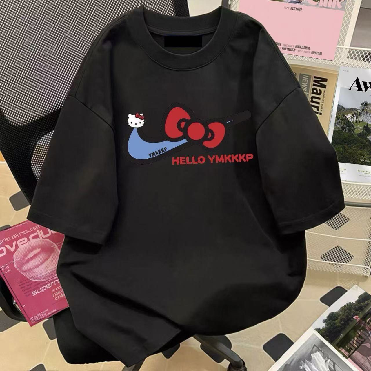 2026 Summer New Style Short-Sl - Streetwear Brand Cat avaliação e preço