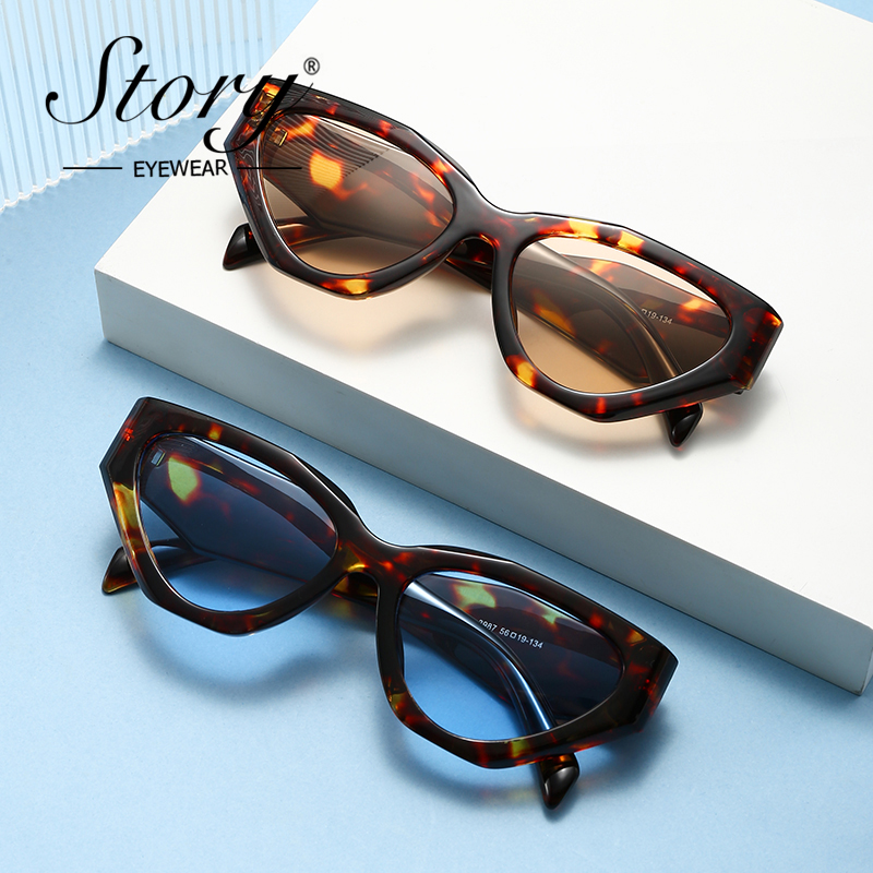 STORY Trendy Large Cat Eye Sun - Streetwear Brand Cat avaliação e preço