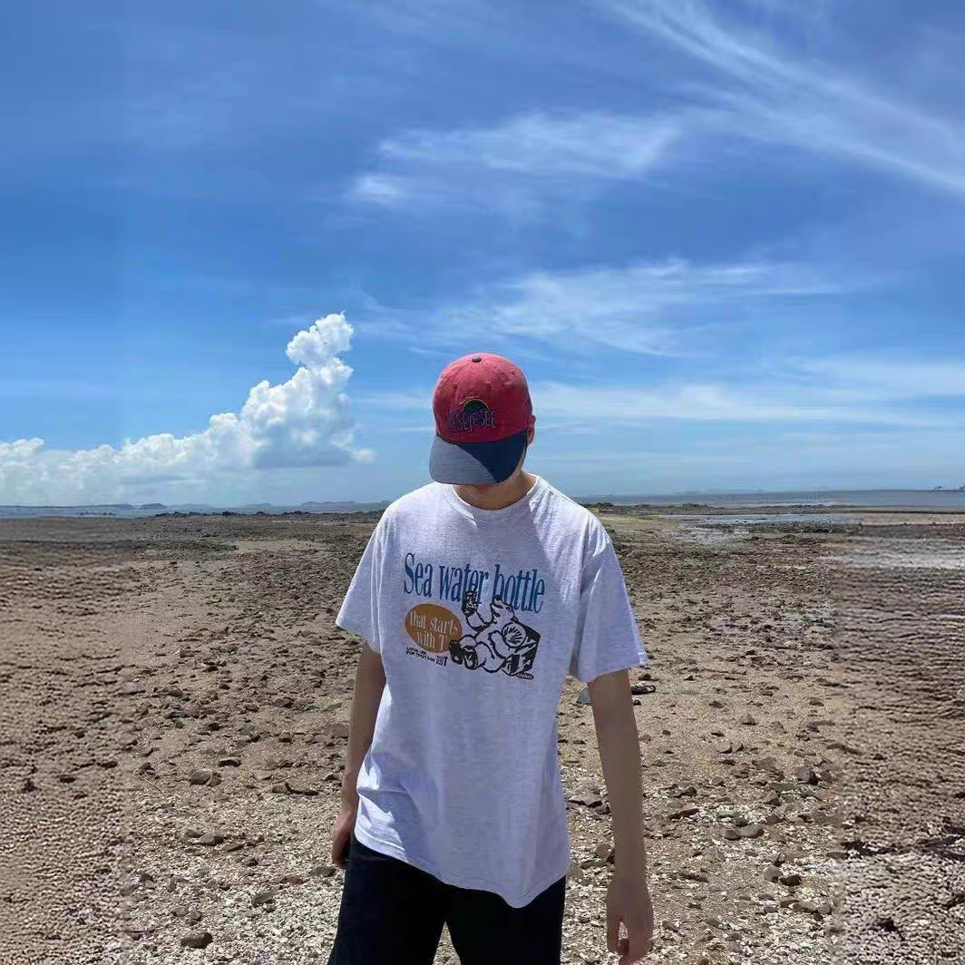 Summer New Loose Polar Bear Pr - Streetwear Brand Label avaliação e preço