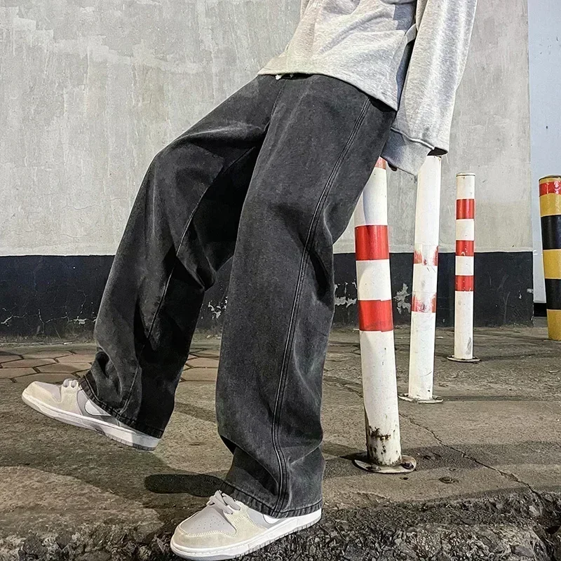 New Streetwear Loose Jeans Men - Streetwear Brand Pants avaliação e preço