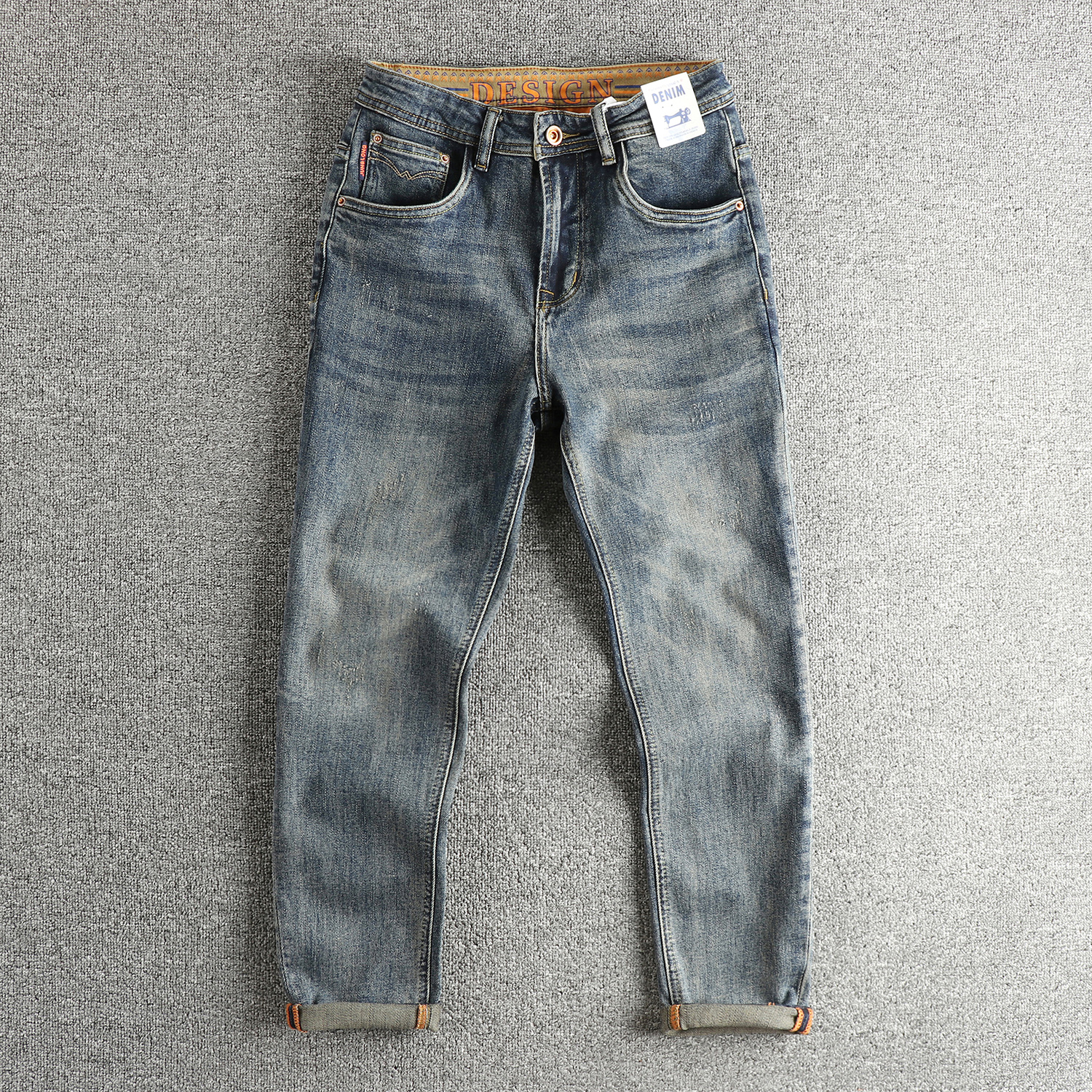 Retro blue wash-fried cat whis - Streetwear Brand Cat avaliação e preço