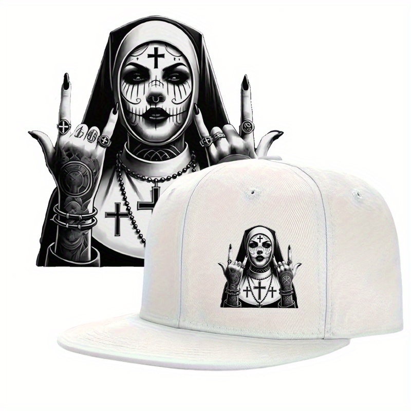 Halloween Nun Print Design Tre - Streetwear Brand Beanie avaliação e preço