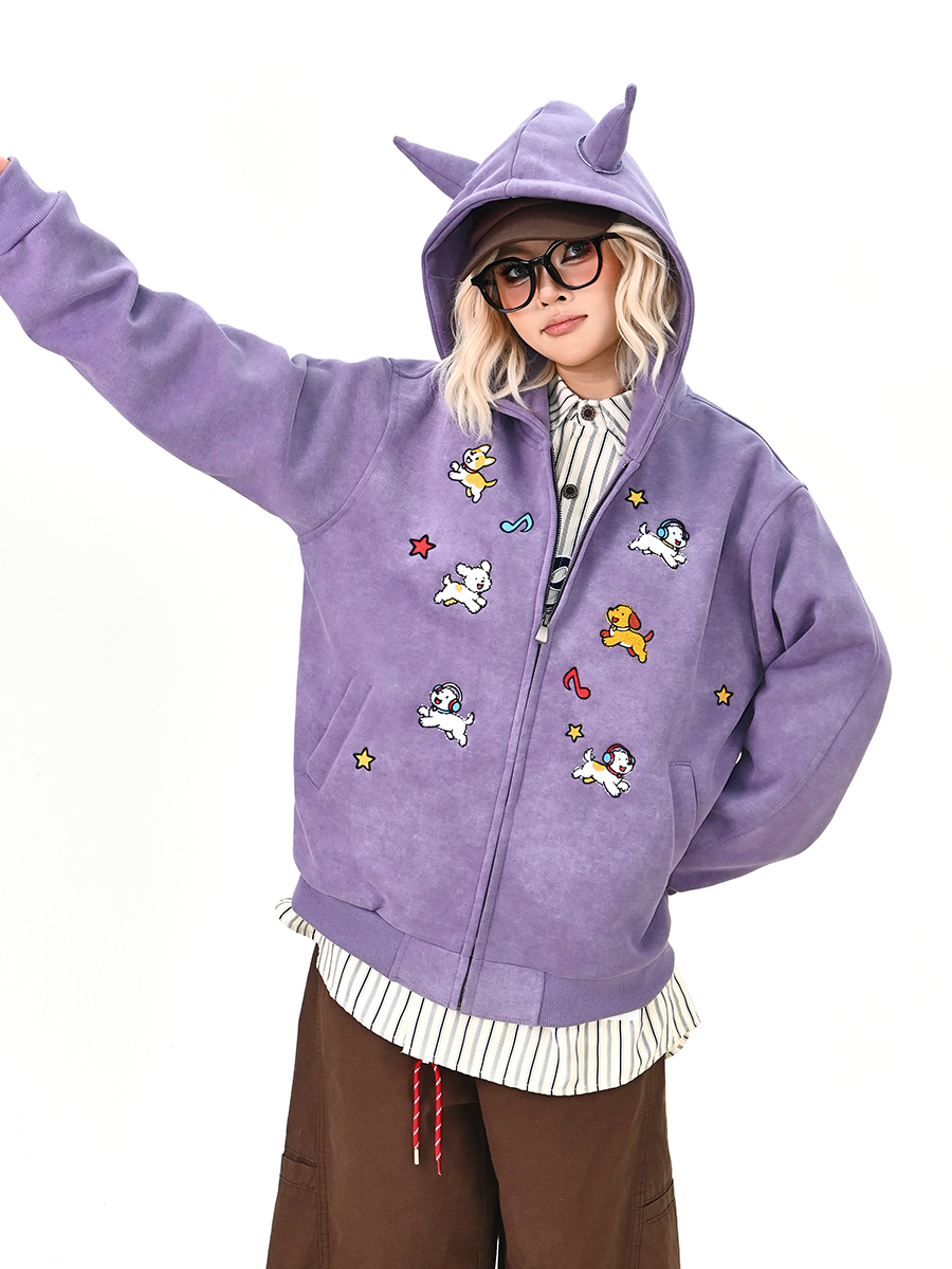 Loose Women's Hoodie Cardigan  - Streetwear Brand Hoodies avaliação e preço