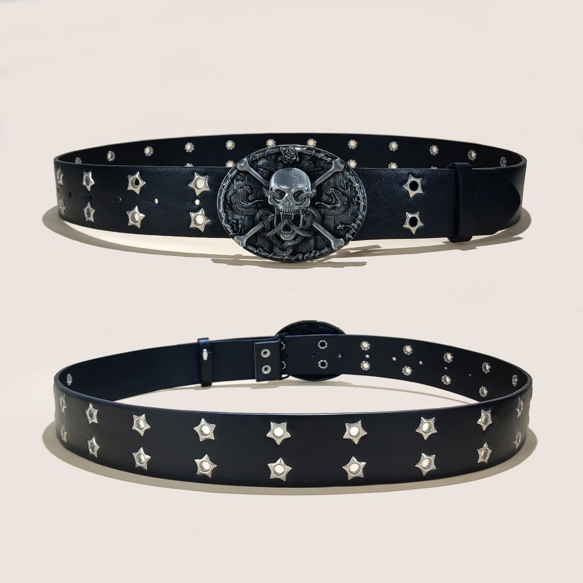 Gothic Men's Belts High-end Lu - Streetwear Brand Belts avaliação e preço