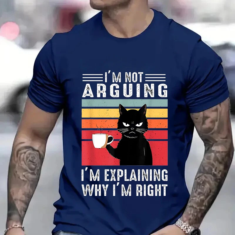 Funny Cat Coffee Tshirts Black - Streetwear Brand Cat avaliação e preço