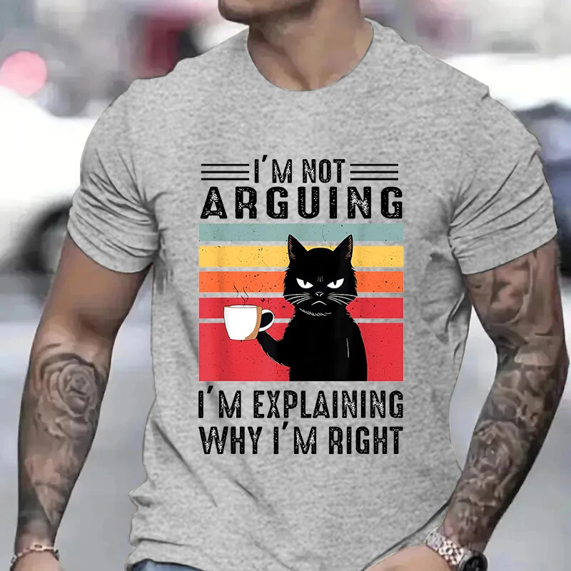 Funny Cat Coffee Tshirts Black - Streetwear Brand Cat avaliação e preço
