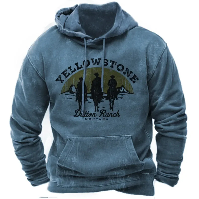 Autumn Winter Vintage Men's Ho - Streetwear Brand Hoodies avaliação e preço
