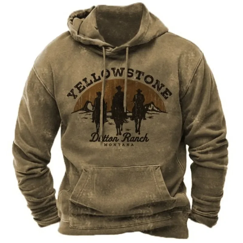 Autumn Winter Vintage Men's Ho - Streetwear Brand Hoodies avaliação e preço