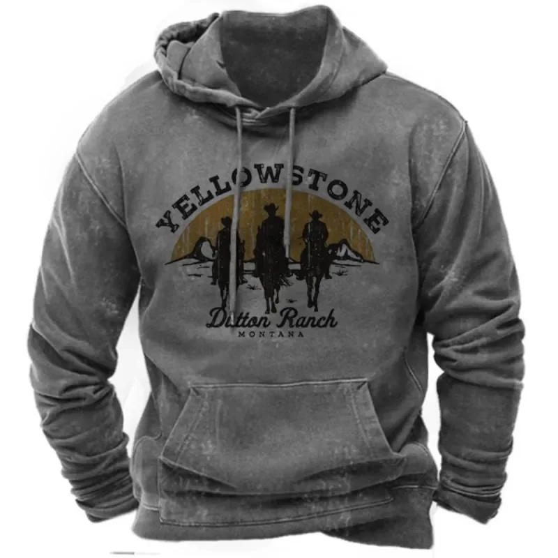 Autumn Winter Vintage Men's Ho - Streetwear Brand Hoodies avaliação e preço