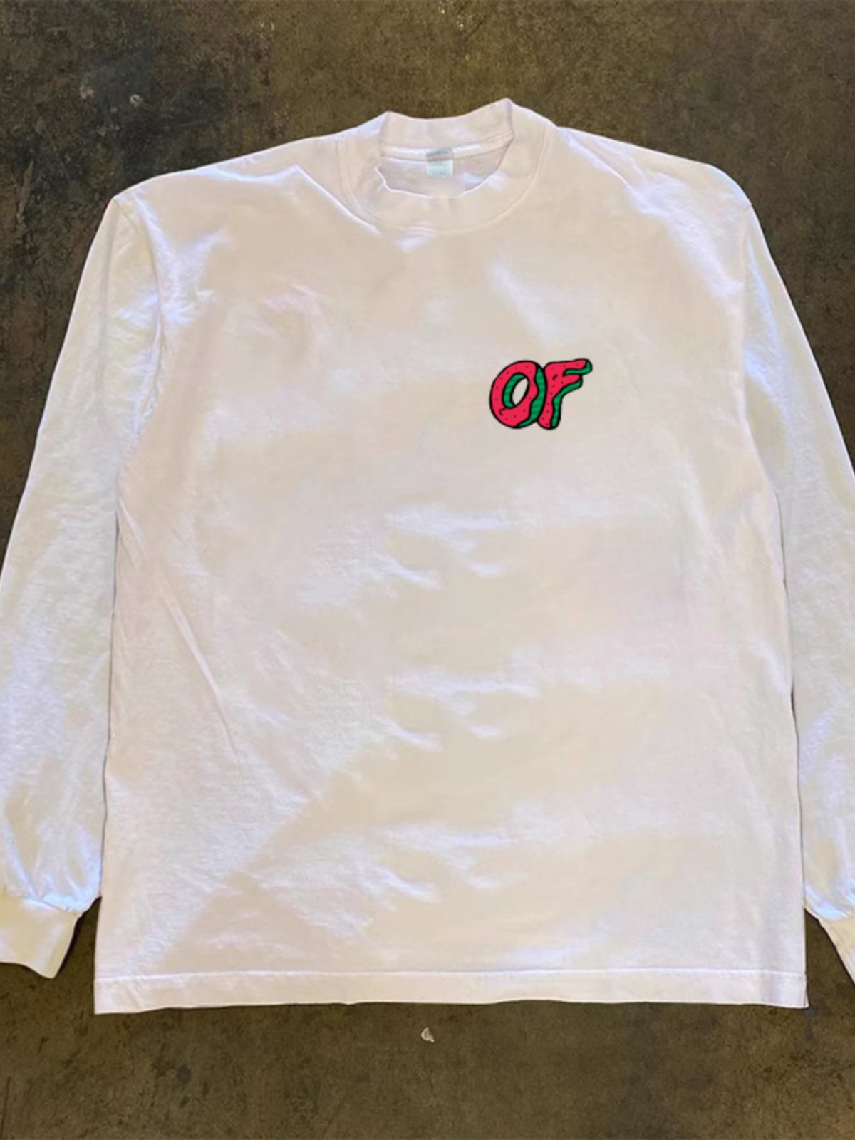Loose Fit Cotton Long Sve T-ir - Streetwear Brand Label avaliação e preço